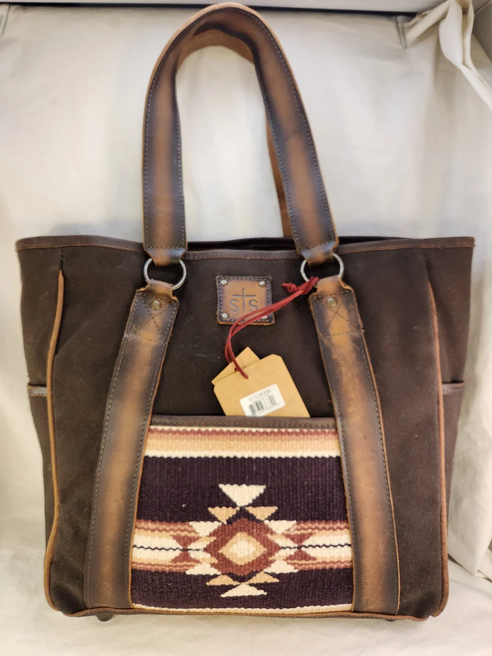 STS RANCHWEAR SERAPE COLLECTION TOTE PURSE CCW CONCEALED CARRY CANVAS LEATHER